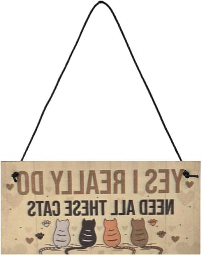 Decoratieve Plank voor Binnenkatten - Retro Muurdecoratie met Dierenmotief, Leuke Wanddecoratie voor Slaapkamer, Cadeau voor Dierenliefhebbers, Tuin en Deurdecoratie