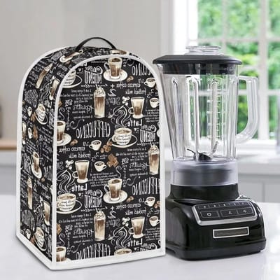 Blenderhoes - Keukenmachine Cover - Keuken Organiseren - Spatbestendig Materiaal - 24 x 185 x 405 cm - Koffie