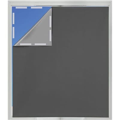 LIVARNO Zonwerend raamfolie met klittenband 130 x 150 cm (Grijs)
