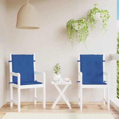 vidaXL - Tuinstoelkussens - 2 - st - 100x50x3 - cm - oxford - stof - koningsblauw