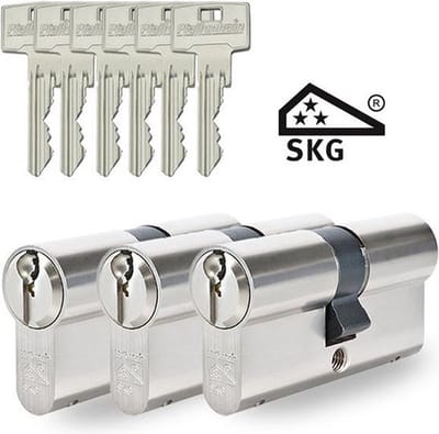 Pfaffenhain SKG3 - cilindersloten - 3 stuks gelijksluitend - 30/30 - ZS31E