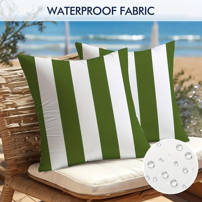 Waterdichte Golvende Breedte Stang Kussenhoes 30x50/45x45cm Eiland Vakantie Levensstijl Buiten Tuinstoel Kussenhoes Woondecoratie 45x45cm