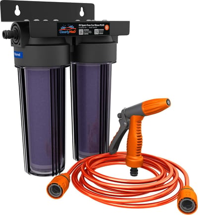 Waterspoeler Auto - Vlekloos spoelen - Voertuig reinigen - Alles in 1 set - 15 meter slang - Zwart