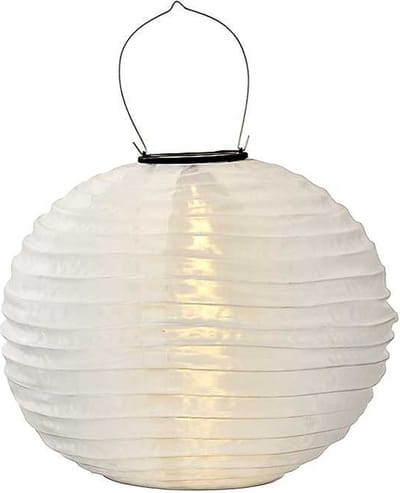 Solar lampion rond warm wit 25 cm (zonne-energie)