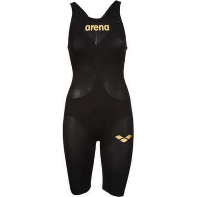 Arena - Carbon Air2 Powerskin Open back Zwart - Goud