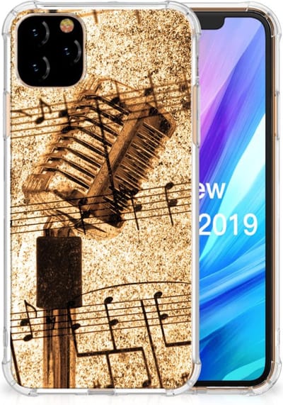 Apple iPhone 11 Pro Max Anti-shock Hoesje met foto Bladmuziek