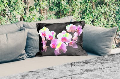 Buitenkussens - Tuin - Orchidee - Bloemen - Roze - Flora - 50x30 cm