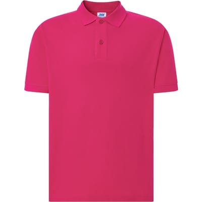 JHK Heren Pique Regular Poloshirt (Fuchsia)