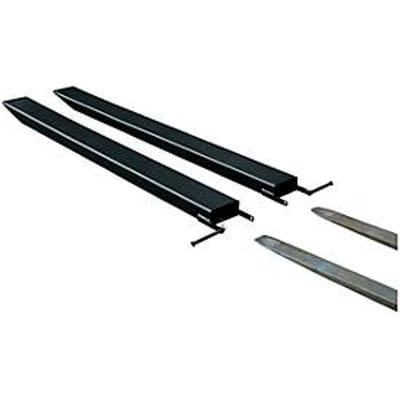 Vorkverlenging voor transportwerktuigen, open uitvoering, L 2000 x B 100 x 45 mm, zwart