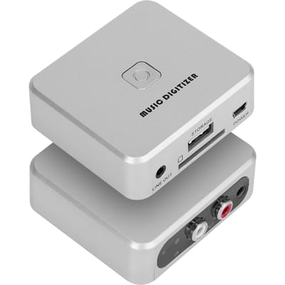 RCA Links & Rechts Kanalen Muziek Digitaliseerder 128Kbps U Disk SD Kaart MP3 Digitaliseerder white