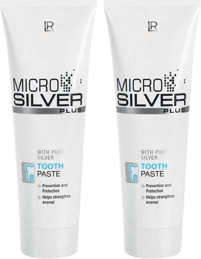 Frisse adem met Mirco silver tandpasta - antibacteriële werking -2x 75ml