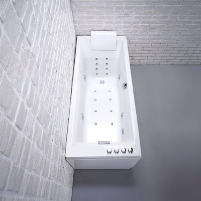 SPALINA - Whirlpool bad - Tenzo Wave, 170 x70 x63 cm, Wit