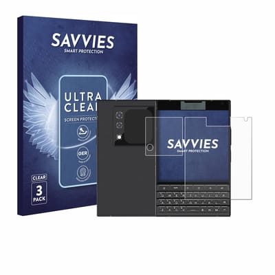 Savvies - Screenprotector voor Unihertz Titan 2 (Voor+Camera) - Folie Beschermfolie transparant 6 Stuks