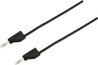 VOLTCRAFT MSB-300 Meetsnoer Banaanstekker 4 mm Silicone 0.75 m Zwart 1 stuk(s)