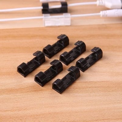 40 Zelfklevende Kabelclips - Sterkere Lijm – 4229 Acryl Plakzijde Kabelklemmen – Kabel Clips Organizer - Zwart