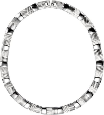 Behave - Klassieke ketting met motief - 42 cm x 1 cm breed - Zilverkleur