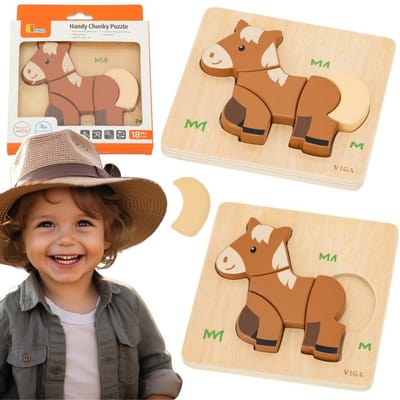 Viga Houten Puzzel - Mijn vriend het paard