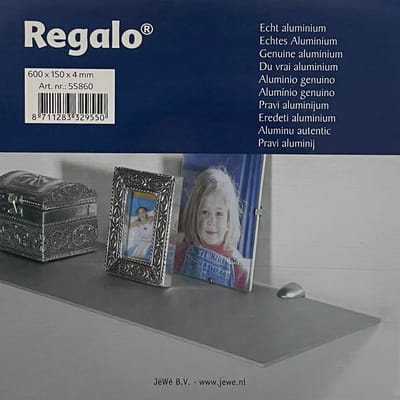 Plank aluminium 60x15cm 4mm