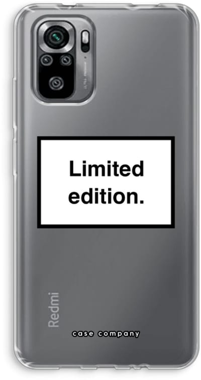 Case Company® - Hoesje geschikt voor Xiaomi Redmi Note 10S hoesje - Limited edition - Soft Cover Telefoonhoesje - Bescherming aan alle Kanten en Schermrand