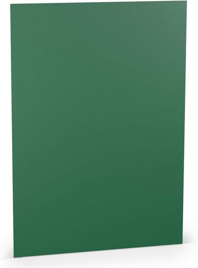 PAPERADO, 50 vellen A4 gekleurd geribbeld papier dennengroen , 160gr, knutselpapier 29,7 x 21 cm om te beschilderen, knutselen en bedrukken PAK VAN 50 VELLEN