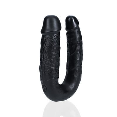 U Shaped Double Dildo 5" / 12,7 cm - Black