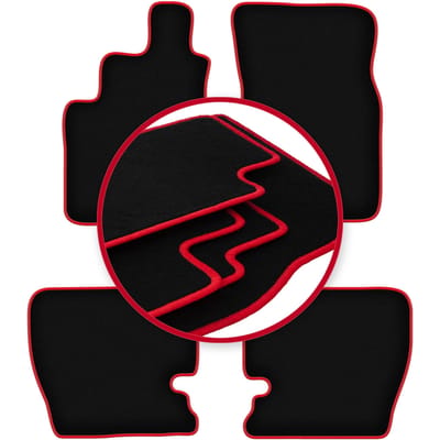 CARLUX-RED automatten voor: Daewoo Musso SUV (1993-2005)
