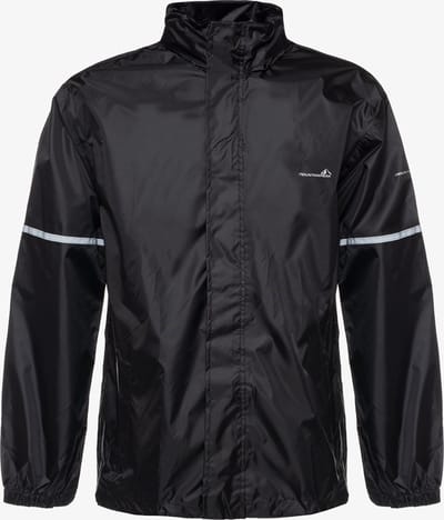 Mountain Peak dames/heren regenjas - Zwart - Met capuchon - Ritssluiting - Maat S