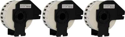 Label Tape Geschikt voor Brother DK-22214 | 12 mm x 30.48 m | Zwart op wit - 3 stuks - Geschikt voor: QL-500 QL-550 QL-560 QL-570 QL-580N QL-650TD QL-1050N QL-1060N QL-700 QL-710W QL-720NW QL-800 QL-810W QL-820NW TD-2130N QL-600 QL-1100 QL-1110