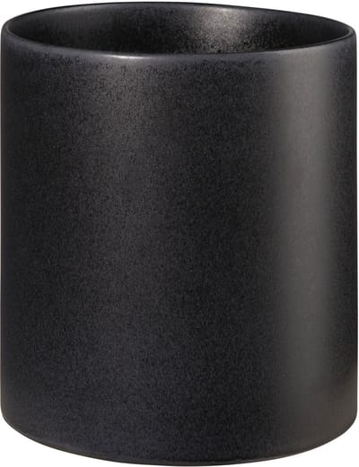 ASA Selection haruko plantenbak Black Iron, bloempot, plantenpot, plantenbak, bloembak, aardewerk, matzwart, H 23 cm, 64056174