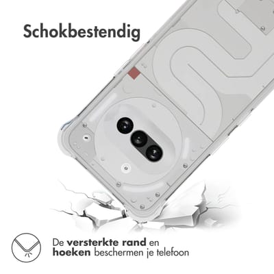 imoshion Hoesje - Geschikt voor Nothing Phone (3a) - Shockproof Case - Transparant