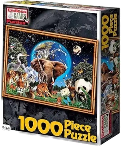 Endless Games Puzzel Dieren op Aarde 1000 stukjes - 66x48 cm Groot