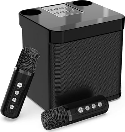 DnA® Karaoke Set - Karaoke - Karaoke Set Voor Volwassenen - Zwart - 16cm x 16cm x 17cm