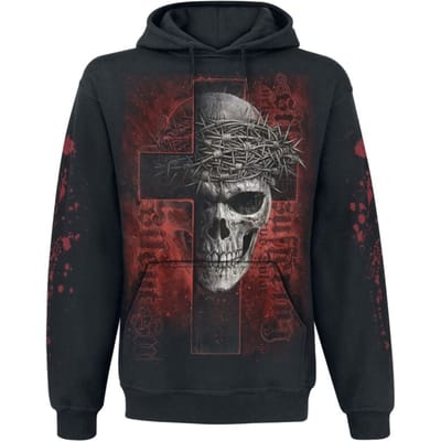 Spiral Trui met capuchon - SILENT SUFFERING - Hooded SS - M tot XXL - voor Mannen - zwart