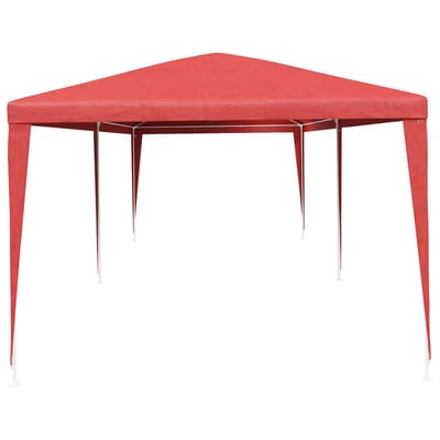vidaXL - Partytent - Rood - 600 - x - 300 - x - 255 - cm - PE - en - staal