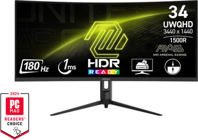 MSI MAG 342CQR E2 - Ultra Wide QHD Curved Gaming Monitor - 180hz - 34 inch