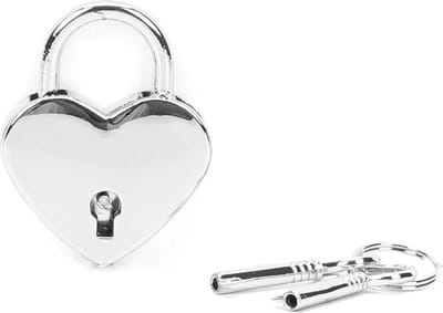 Liebe Seele - Hartvormige Luxe slotjes Voor Boeien - Twee Stuks - Zilver