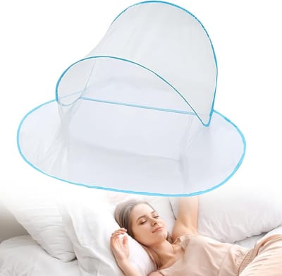 Opvouwbaar Muggennet voor Bed, Camping en Reizen - Lichtgewicht en Eenvoudige Installatie, 140 x 80 x 56 cm, Ideaal voor Buitenactiviteiten en Bescherming tegen Insecten