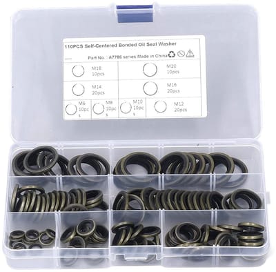 110 Stuks Olieafdichtingen en Rubber Gaskets voor Effectieve Afsluiting van Olie en Vloeistoffen