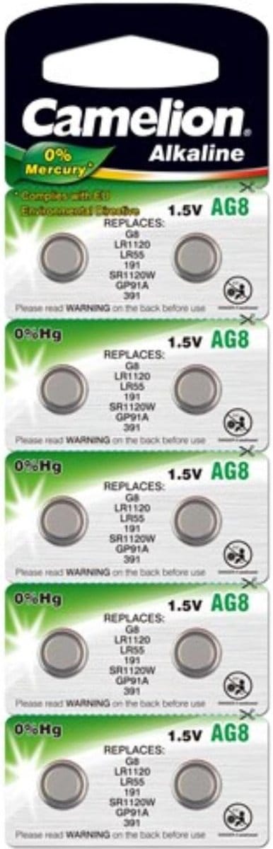 Alkalische Knoopcelbatterijen 1,5 V LR 55 - 10 Stuks voor Elektronische Apparaten