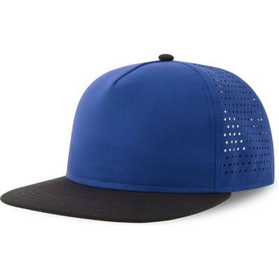Atlantis Headwear Bank Five Cap Recycled AT424 - ROYAL/BLACK - One size