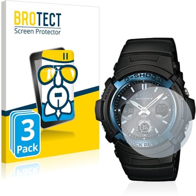 Screenprotector 3 Stuks voor Casio AWG M100 Beschermglas transparant