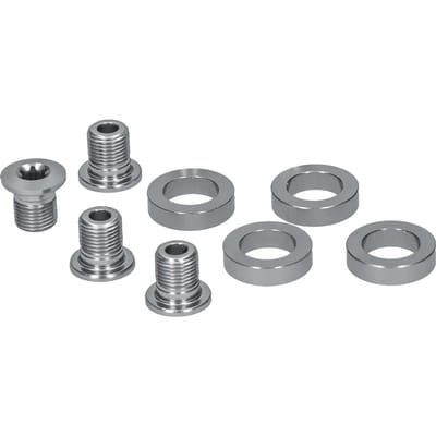Bevestigingsbouten voor binnenbak (m8 x 9,6 / 1 stuks = 4 stuks) en afstandsstukken (1 stuks = 4 stuks) Shimano FC-4703 (x4)
