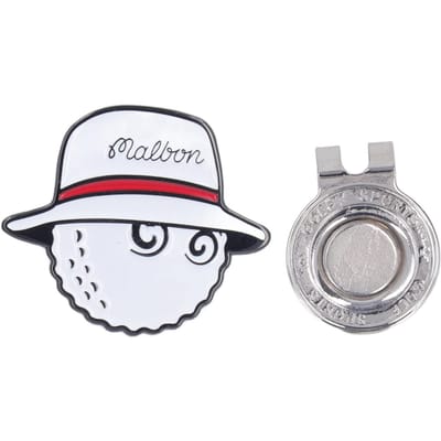 Marqueur de balle de golf avec pinces pour chapeau, amovible, magnétique, antirouille, pour femmes, hommes et adultes, blanc blanc