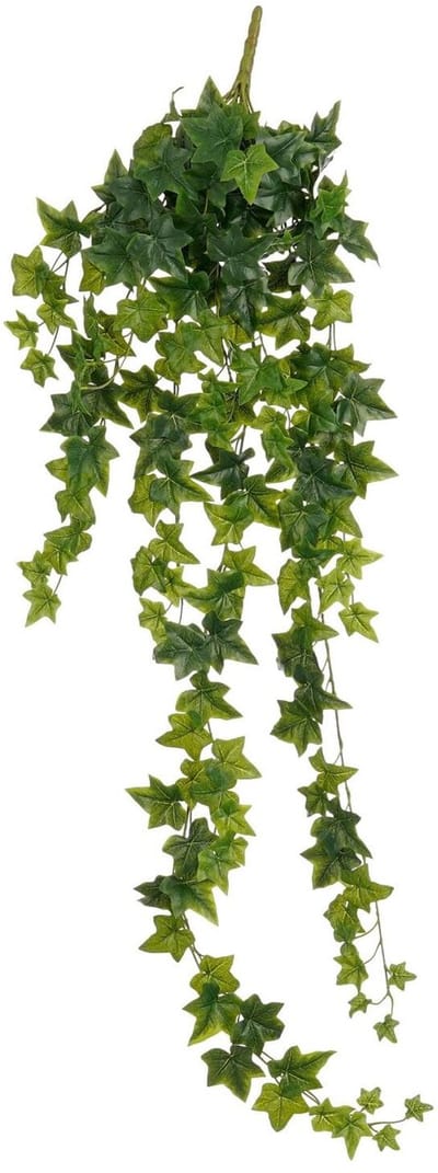 Mica Decorations Hedera klimop kunstplant - groen - hangplant - L25 x B25 x H134 cm - Kunstplanten/nepplanten