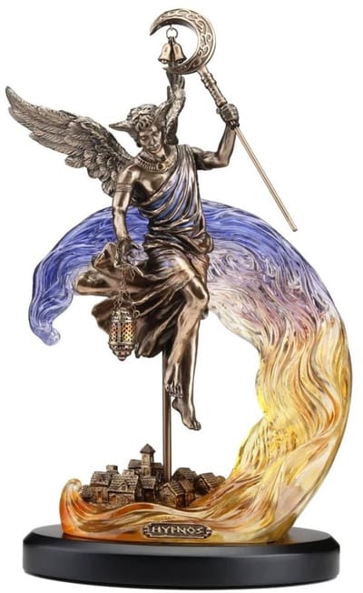 Veronese Design Beeld/figuur - Hypnos Griekse God van de Slaap - (hxbxd) ca. 33cm x 19cm x 16cm