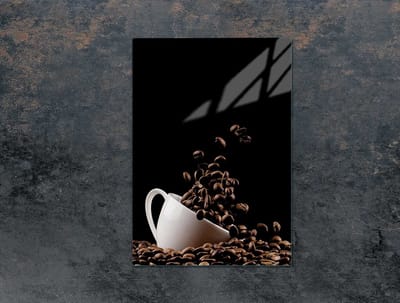 TMK ArtDeko - Snijplank - Glas - 35x52 cm - Koffie