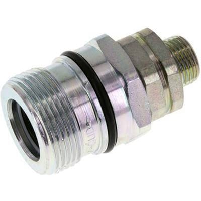 Stalen DN 12.5 Hydraulische Koppeling Snelkoppeling 12 mm L Knelring ISO 14541/8434-1 D M36 x 2