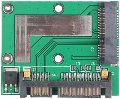 Dailygoods - mSATA naar 2.5 inch SATA III Adapter voor Laptop en Desktop