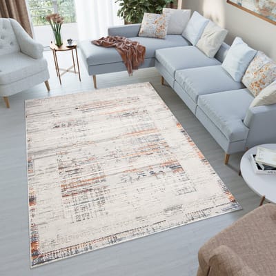 Tapiso Venezia Vloerkleed Beige Modern Vintage Woonkamer Tapijt Maat- 80x150