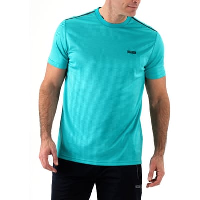 Sjeng Sports TEX - Maat: S Aquamarine - Tennis Shirt Mannen - Sportshirt - 100% polyester